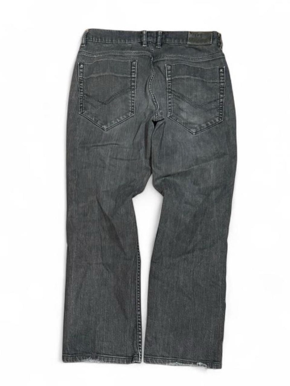 Y2K Mexx Embroidered Faded Bootcut Grey Jeans